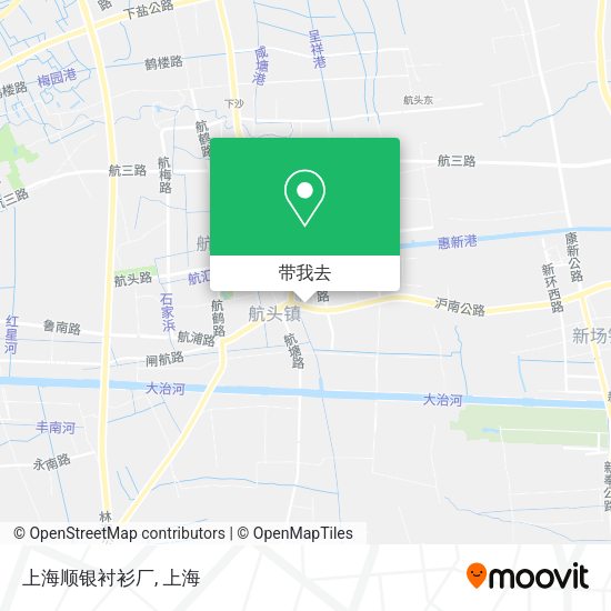 上海顺银衬衫厂地图