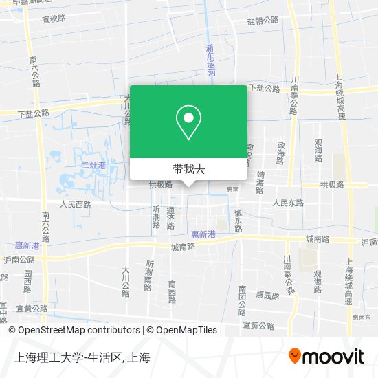 上海理工大学-生活区地图