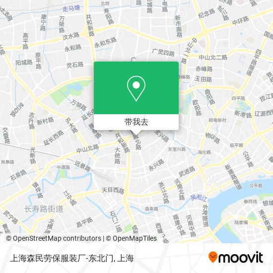 上海森民劳保服装厂-东北门地图