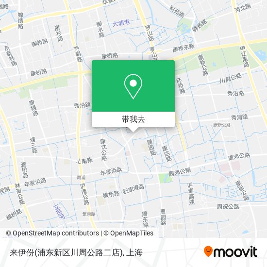 来伊份(浦东新区川周公路二店)地图