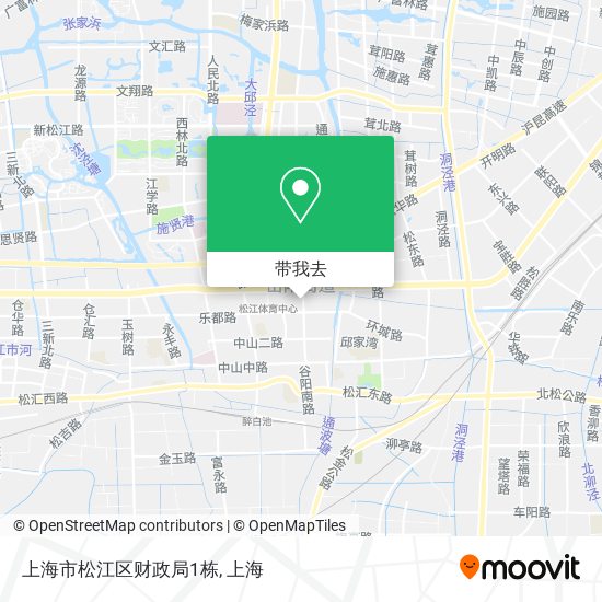 上海市松江区财政局1栋地图