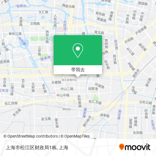 上海市松江区财政局1栋地图