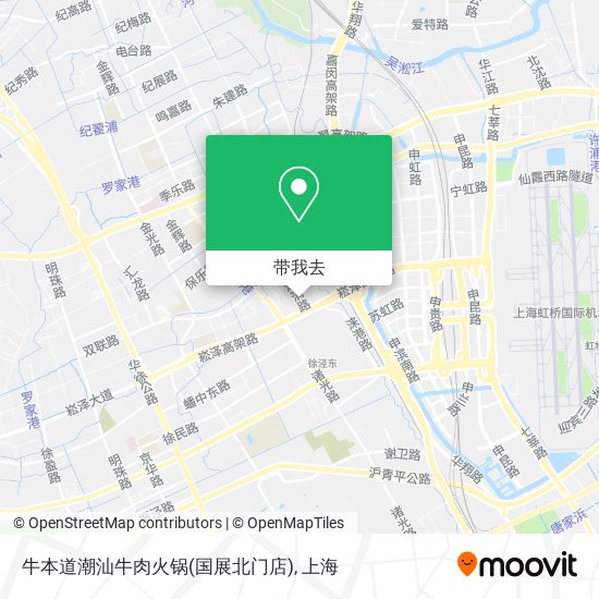 牛本道潮汕牛肉火锅(国展北门店)地图
