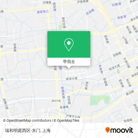 瑞和明庭西区-东门地图