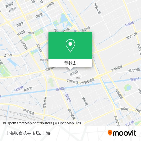 上海弘森花卉市场地图