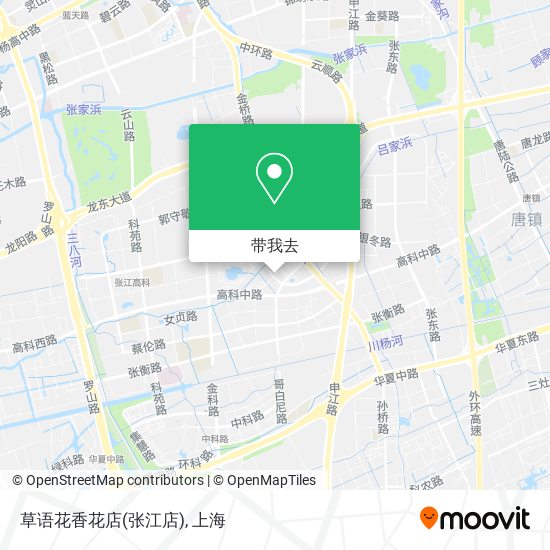 草语花香花店(张江店)地图
