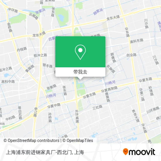 上海浦东前进钢家具厂-西北门地图