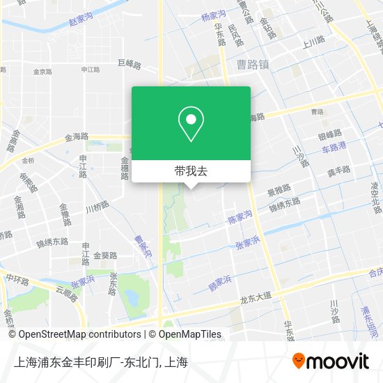 上海浦东金丰印刷厂-东北门地图
