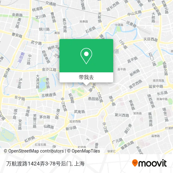 万航渡路1424弄3-78号后门地图
