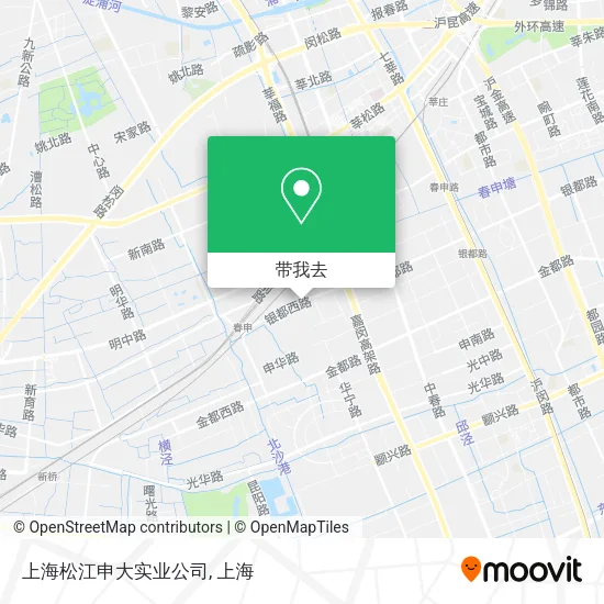 上海松江申大实业公司地图