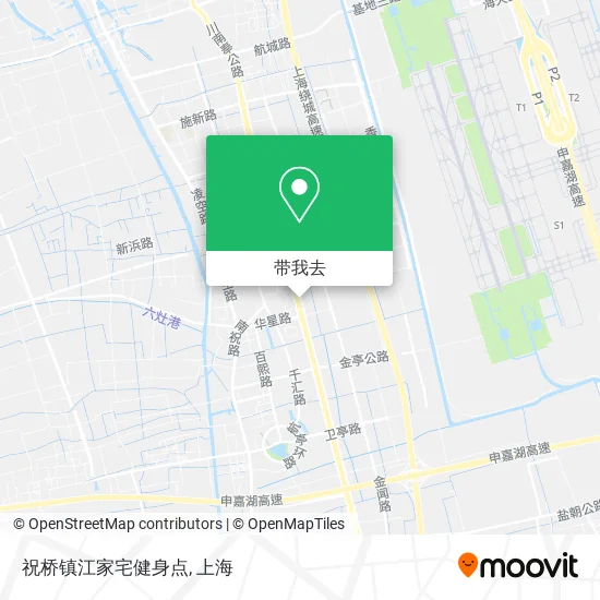 祝桥镇江家宅健身点地图