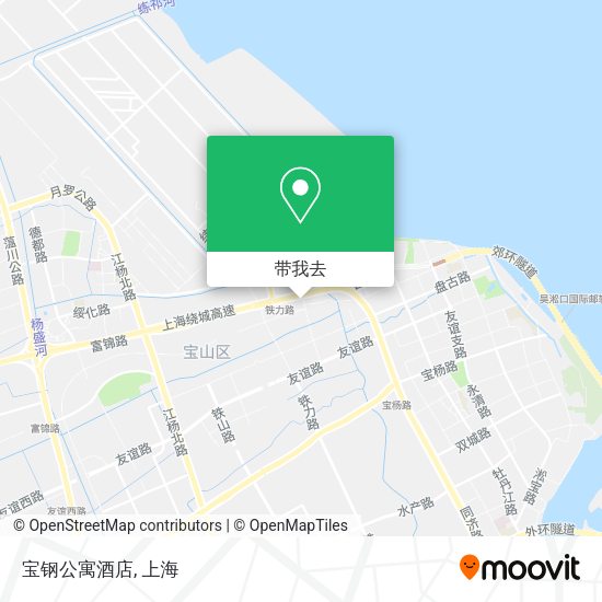 宝钢公寓酒店地图