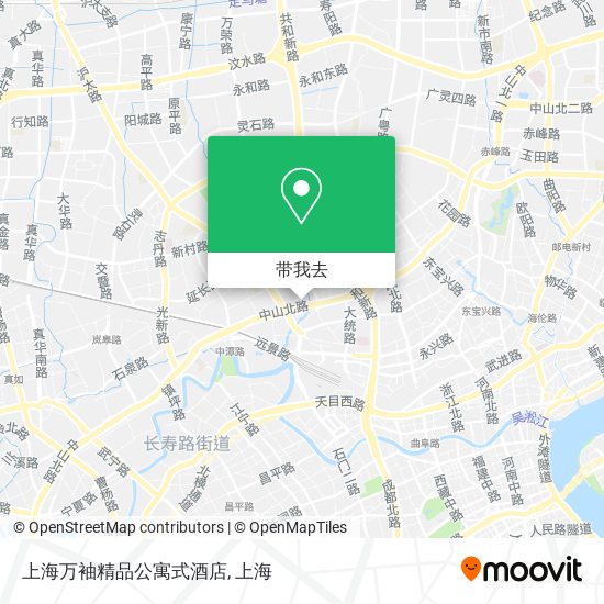 上海万袖精品公寓式酒店地图