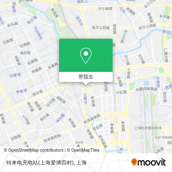特来电充电站(上海爱博四村)地图
