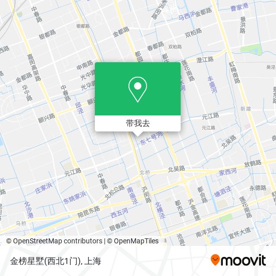 金榜星墅(西北1门)地图