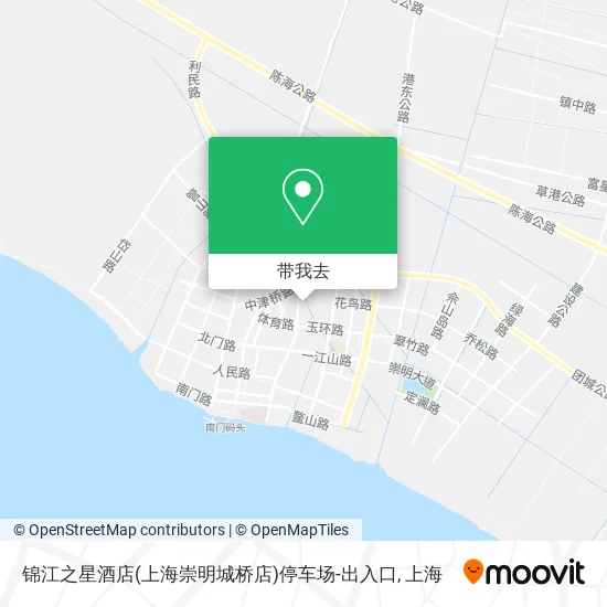 锦江之星酒店(上海崇明城桥店)停车场-出入口地图