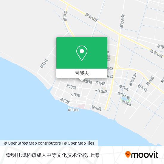 崇明县城桥镇成人中等文化技术学校地图