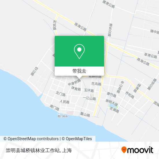 崇明县城桥镇林业工作站地图