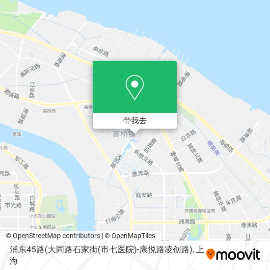 浦东45路(大同路石家街(市七医院)-康悦路凌创路)地图