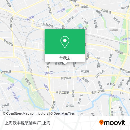 上海沃丰服装辅料厂地图