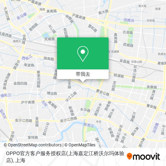 OPPO官方客户服务授权店(上海嘉定江桥沃尔玛体验店)地图