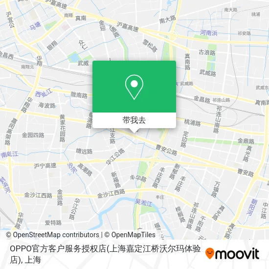 OPPO官方客户服务授权店(上海嘉定江桥沃尔玛体验店)地图