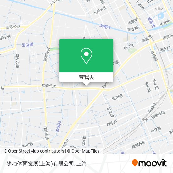 斐动体育发展(上海)有限公司地图