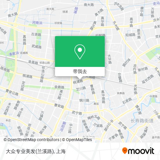 大众专业美发(兰溪路)地图