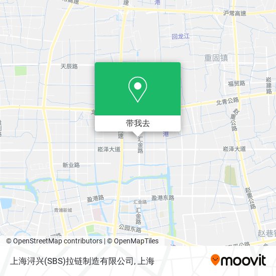 上海浔兴(SBS)拉链制造有限公司地图