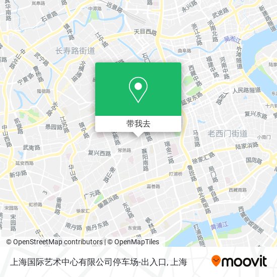 上海国际艺术中心有限公司停车场-出入口地图