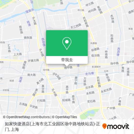 如家快捷酒店(上海市北工业园区场中路地铁站店)-正门地图