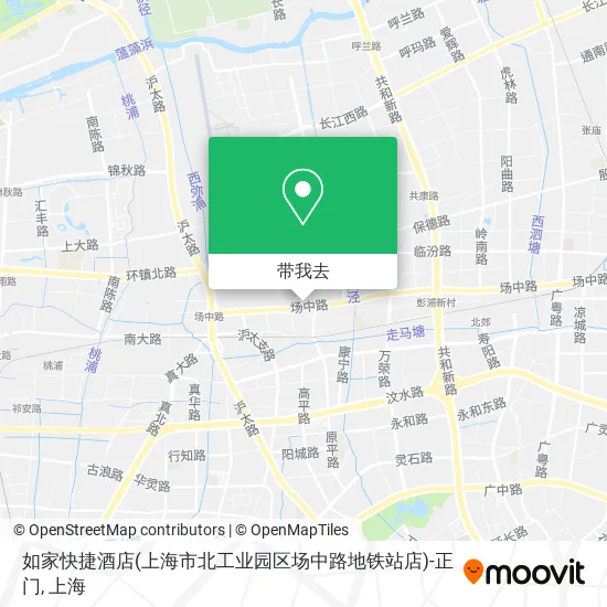 如家快捷酒店(上海市北工业园区场中路地铁站店)-正门地图