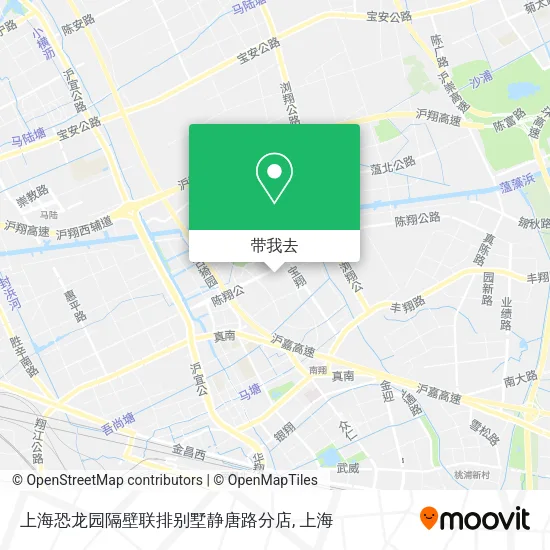上海恐龙园隔壁联排别墅静唐路分店地图