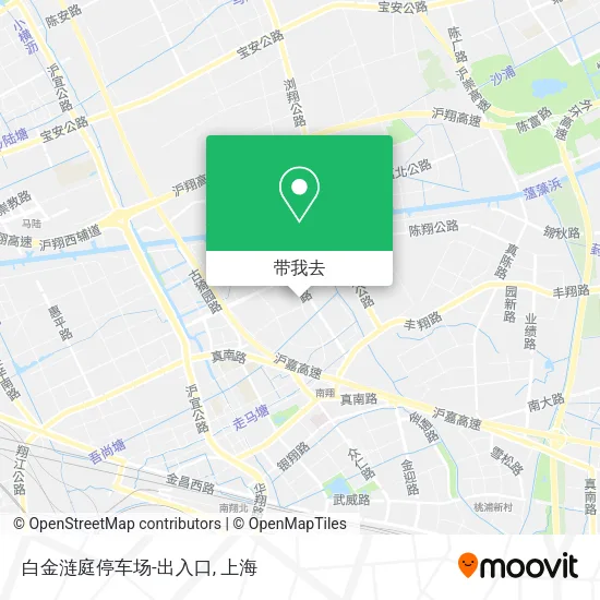白金涟庭停车场-出入口地图