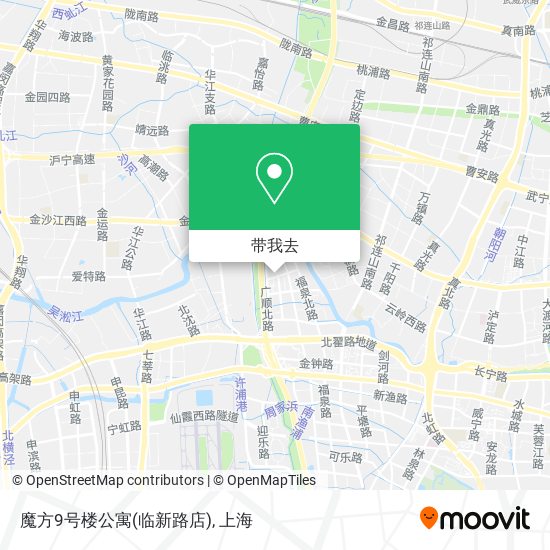 魔方9号楼公寓(临新路店)地图