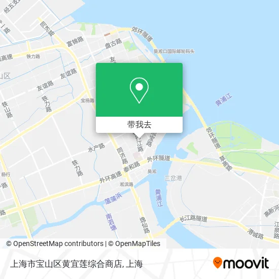 上海市宝山区黄宜莲综合商店地图