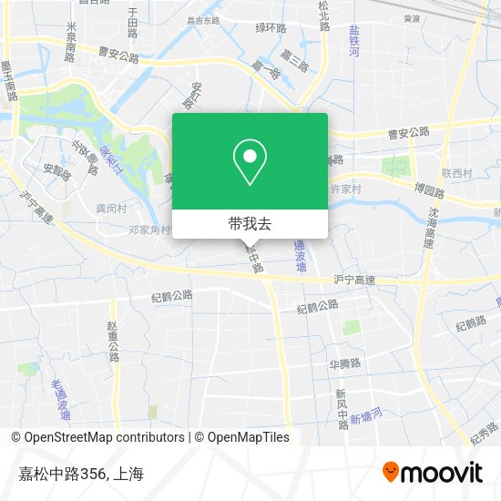 嘉松中路356地图
