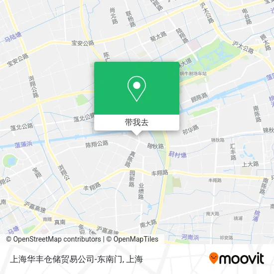 上海华丰仓储贸易公司-东南门地图