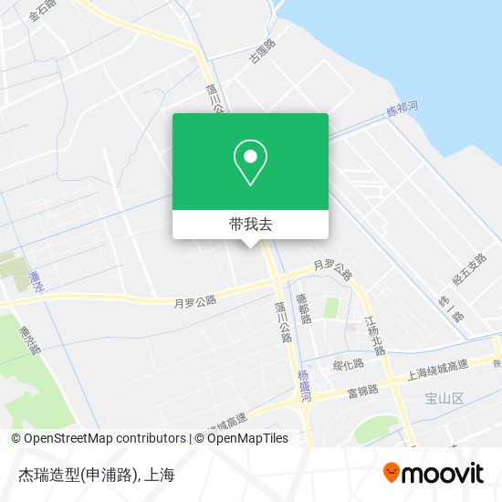 杰瑞造型(申浦路)地图