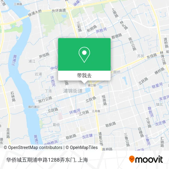 华侨城五期浦申路1288弄东门地图