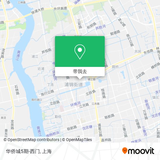 华侨城5期-西门地图