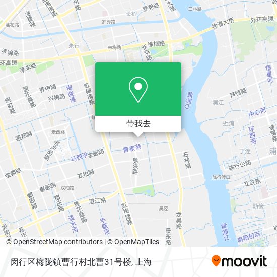 闵行区梅陇镇曹行村北曹31号楼地图