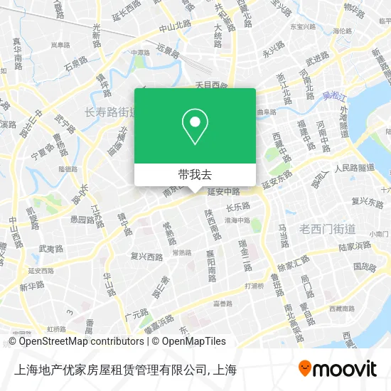 上海地产优家房屋租赁管理有限公司地图
