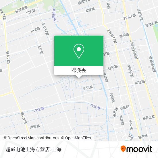 超威电池上海专营店地图