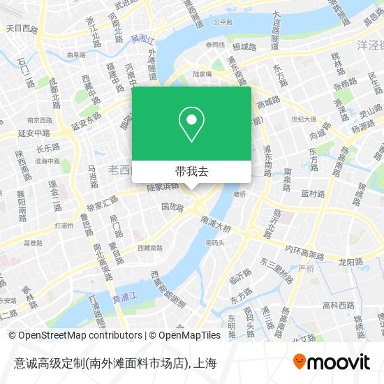 意诚高级定制(南外滩面料市场店)地图