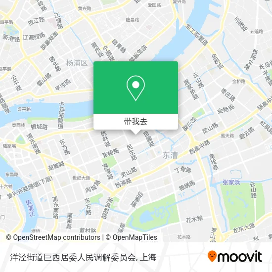 洋泾街道巨西居委人民调解委员会地图