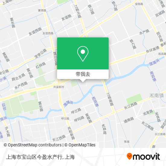 上海市宝山区今盈水产行地图