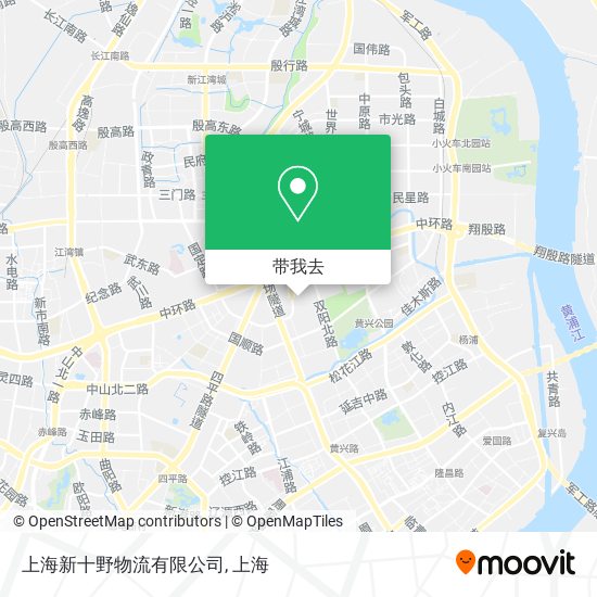 上海新十野物流有限公司地图