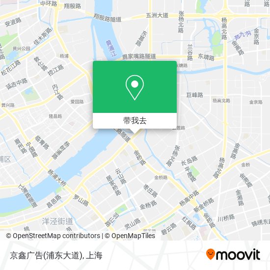 京鑫广告(浦东大道)地图