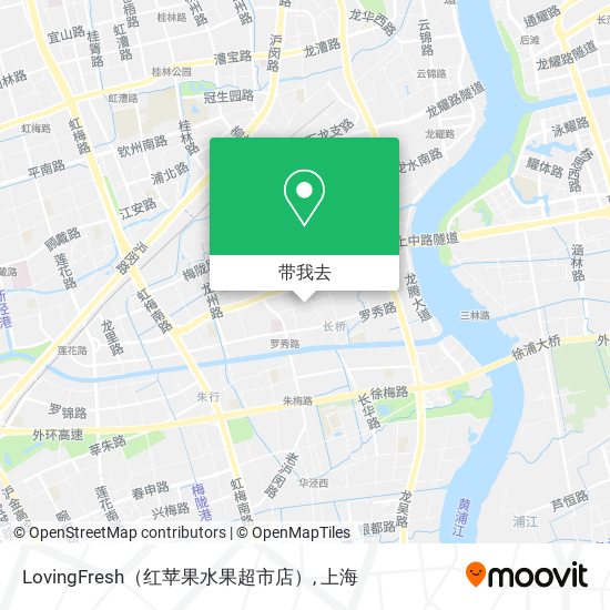 LovingFresh（红苹果水果超市店）地图